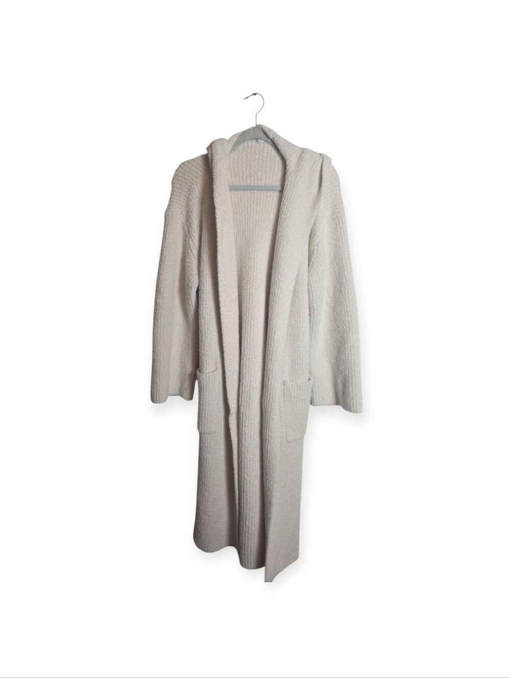 Women's Barefoot Dreams cream long robe, size 2 ( medium to large)